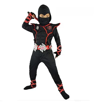 Ninja Traje Ninjago Halloween Cosplay de Assassin'Festa ниндзя disfraz de ninja Meninos Meninas rapazes raparigas Guerreiro Stealth Purim Crianças Pano de Conjuntos