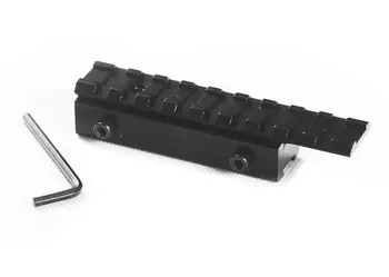 Tática cauda de andorinha estender Weaver Picatinny Rail Adaptador de 11mm a 20mm Escopo Estender Monte HT1-0002