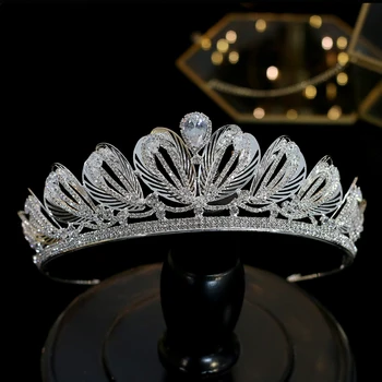 Novo e elegante Tiara de strass casamento coroa tiara festa de formatura com a coroa A00606