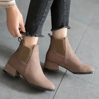 Cresfimix botas femininas mulheres bonito doce de alta qualidade de alta calcanhar botas outono senhora multi cor conforto ankle boots a6484c