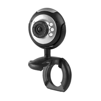 USB 12.0 MP 6LED Webcam Câmera de Visão Noturna Cam Com Microfone Para PC Desktop Portátil