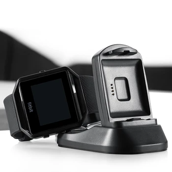 Novo Carregamento USB Estação de Titular para o Fitbit Blaze Assistir suporte de carregamento para iônica smart watch carregador