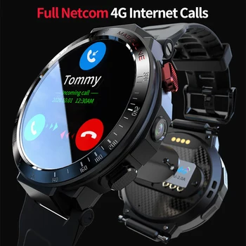 Novo Android Smart Watch Homens de 1,6 polegadas Full HD Rodada Tela Touch Wifi GPS 4G Rede Smartwatches 800mAH Câmera de Vídeo Chamadas