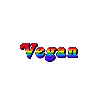 Gay quente Vegan Aviso Carro Adesivos Adesivos de Capa de Moda Arranhões de Carro Acessórios para Janela Traseira do Tronco pára-choques KK15*5cm