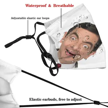 Mr Bean Sorrisos Unisex Não-Descartável Máscara para o Rosto de Pó de Tampa de Proteção Respirador Abafar Máscara com Filtros