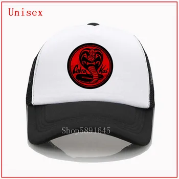 Cobra Kai emblema Vermelho - snapback chapéu para mensun proteção chapéu criss cross rabo de cavalo chapéu mais Recente popularidade palas para o sol para mulheres