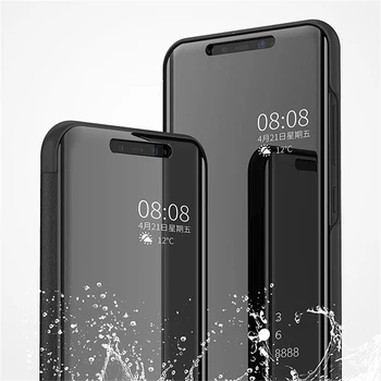 360 Espelho Inteligente Telefone Flip Case Para o Xiaomi Mi 9 Lite A3 9T A2 8 de Luz Poco X3 NFC Caso 3D Tampa Traseira em Xiomi Meus 10 Pro Mi9T