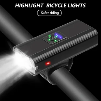 A Luz de bicicleta 800 Lumen USB Recarregável de 6 Modo Impermeável Ciclismo Frente da Lâmpada Exterior Anti-resistência a Reparação de Elementos