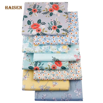 Floral Série Impresso Tecido de Sarja de Têxteis Lar Pano Para DIY de Costura Bebê&Criança Quilting Bedsheet Roupa Vestido de Saia de Material
