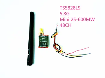 TS5828LS 5.8 G Mini 25-600MW 48CH RP-SMA conector de Alimentação Ajustável FPV Transmissor