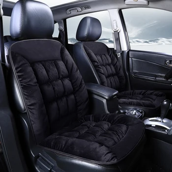 Assento do carro, capa de almofada de inverno de assento único do interior do carro suprimentos assento de pelúcia quente carro assento Auto acessórios melhores para o carro