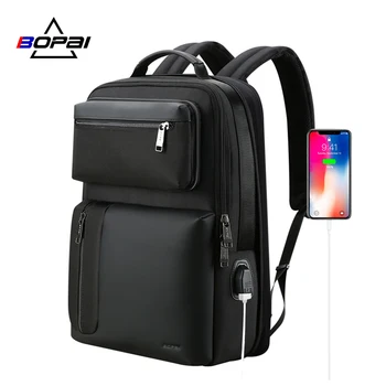 BOPAI Dois-em-Um de Ombro, Mochila Masculina Business Casual de Viagem Bagpack Destacável De 15,6 Polegadas Laptop Backpack