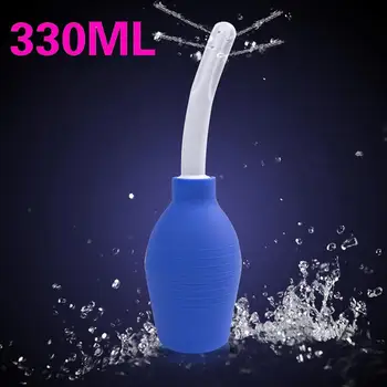 330ML Ânus Douche Vaginal Spray Anal Limpeza de Grandes Enema Seringa Enema Bulbo Enema de Limpeza Ferramenta Erótico Quente dropshopper
