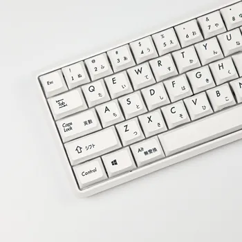 115 chaves/set de sublimação de PBT tecla cap para MX switch teclado mecânico preto e branco Japonês Chave cap XDA perfil
