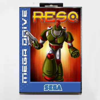 ResQ 16 bits MD Card Game Com a Caixa Varejo Para a Sega Megadrive/Genesis