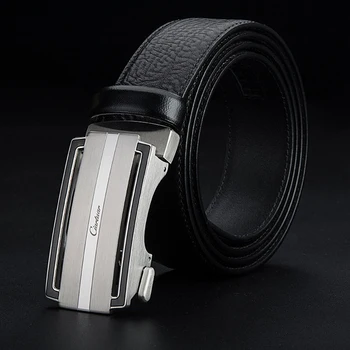 2020 homens novos do projeto de alta qualidade pulseira de couro genuíno calças de luxo ciartuar automática correia de aço inoxidável frete grátis