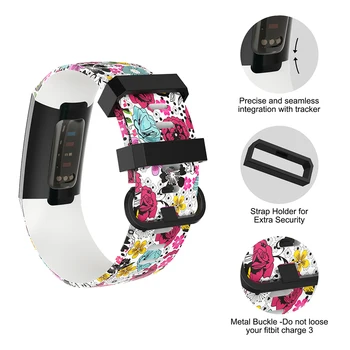 Baaletc Para Fitbit Carga 3 Acessórios Esporte Banda Colorida TPU Ajustável Substituição da Correia Smartwatch Para Fitbit Carga 3 Banda