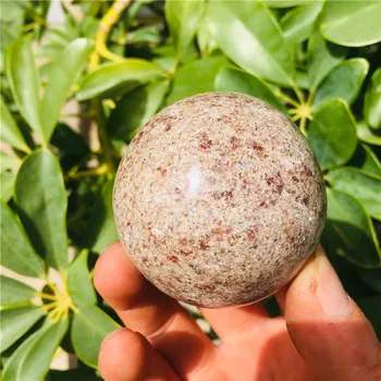 4-6cm cristal Natural Meteorito mãe de pedra adivinhação energia pedra bola fotografia bola decorativa 1pc