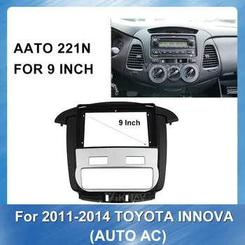 Auto-Rádio Estéreo Acessorios de instalação Fáscia para Toyota Innova 2011-(Auto AC) Estéreo Quadro Fáscias Painel Facial DVD CD Traço