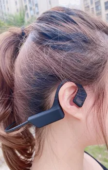 Sport sem Fio Verdadeiro Fones de ouvido de Condução Óssea Fones de ouvido bluetooth Executando o Fone de ouvido Com Microfone para Xaomi Huawei Honor Telefone