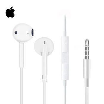 Original Apple Earpods 3.5 mm Plug & Lightning In-ear Fones de ouvido Fones de ouvido Sport Profunda Graves mais Ricos Fone de ouvido Para Iphone/ipad, Android