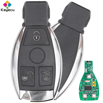 KEYECU 10PCS/Lot KYDZ Smart Remote Chave do Carro - 315MHz/ 433MHz e 3 Botões - FOB para a Mercedes BENZ 2000+ Suporte NEC & BGA Sem