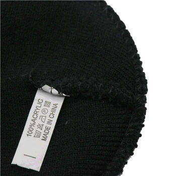 Inverno Curto Parágrafo de Cravação do Bordado da Letra SERTÃO Beanies Knitted Chapéus de Homens, Mulheres, Casal de Clima Frio, Manter-se Aquecido Cap W75