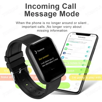 Smart Watch Homens Mulheres Total Sport Fitness Tracker Pressão Arterial Monitor de frequência Cardíaca Inteligente Relógio Smartwatch para Android IOS