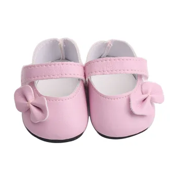 Boneca acessórios sapatos linda princesa rosa televisão sapato ajuste 43 cm baby dolls e 18 polegadas Menina bonecas g9
