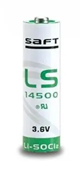 Saft LS14500 AA bateria (3,6 V, lítio), baterias, pilhas, baterias de 3v, 3,6 v pilhas, baterias industriais, pilhas, bateria de lítio.