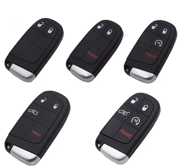 Smart Remote Chave Shell de Caso Para a Chrysler 300C Jeep Cherokee ou Dodge Journey JCUV Entrada Sem chave Fob Chave do Carro Tampa