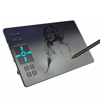 LCD Escrever Tablet de Desenho Digital Gráfica do Monitor de Desenho com a Caneta do Tablet Veikka A50 10inch 8192 de Sensibilidade de Pressão Ultra Fino