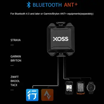 XOSS computador de bicicleta velocímetro a velocidade e a cadência da dupla sensor ANT +Bluetooth 4.0 estrada BTT sensor para Garmin, Bryton