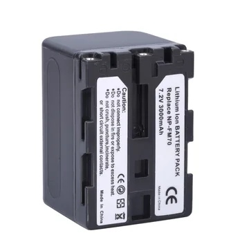 1pcs NP-QM71 NP-FM70 FM70 Bateria + Carregador para Sony HVR-A1U DCR-TRV361 DVD301 UX1,frete Grátis,Para câmera sony acessórios