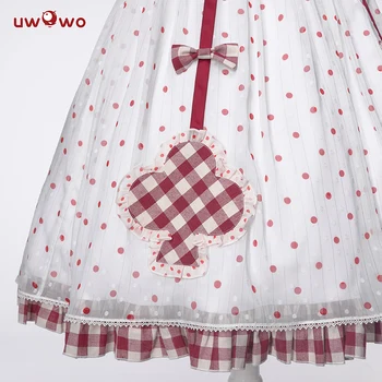 Uwowo De Design Original, Bolha De Chá De Morango Vestido Lolita Cosplay Traje Para As Mulheres Lolita Vestido Para Menina