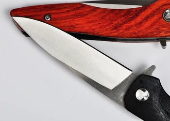 Quente!9CR15MOV lâmina G10 ou Vermelho, pau-rosa lidar ZF18 de dobramento de caça acampamento ao ar livre da faca de sobrevivência tático facas EDC ferramentas manuais