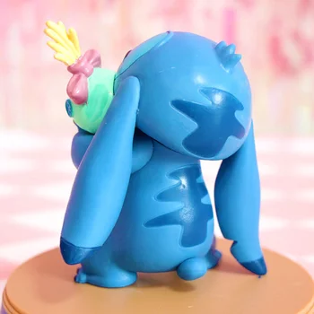 Filme da Disney figuras Lilo & Stitch Ponto Scrump Felicidade Momento de PVC Estátua de uma figura de ação Colecionáveis anime Modelo de Brinquedo Boneca de Presente
