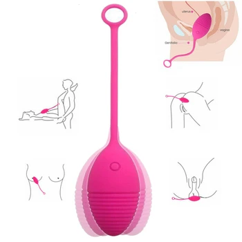 Ben Wa Bola de Kegel Exercício Vaginal ovos Recarregável USB poderoso Vibrador Impermeável Brinquedo do Sexo Para as Mulheres a estimulação do Clitóris