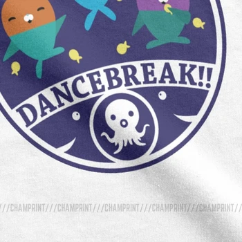Vegimals Dancebreak T-shirt para as Mulheres Hipster O Octonauts Cartoon Anime Algodão T-Shirt Harajuku Camiseta Tops Femininos Roupas