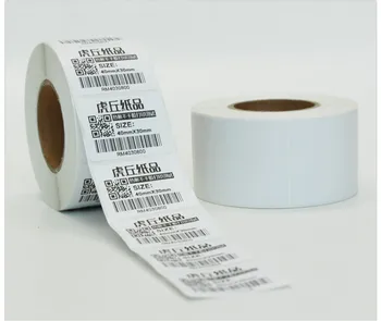 4 rollsPOS térmica de etiquetas de papel 40 30 mmThermal impressora Térmica de Etiquetas de código de barras impermeáveis em branco adesivos (total de 3200 etiquetas)