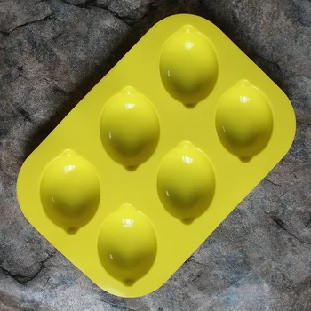 Limão Forma de Bolo Mousse de Molde do Bolo do Silicone Decorar Ferramentas de Chocolate 3D Bolo Bakeware DIY Cozimento Molde francês de Sobremesa de Moldes