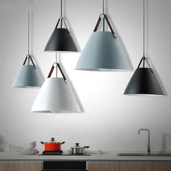 Nordic led moderna do pendant luzes de teto preto Cinza quarto principal de suspensão luminárias para a cozinha dinamarquesa de design de sala de jantar