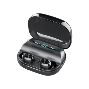 TWS Bluetooth 5.0 Fones de ouvido sem Fio Bluetooth Fone de ouvido com Cancelamento de Ruído 9D de som hi-fi Esporte Fones de ouvido Auricular Com Microfone