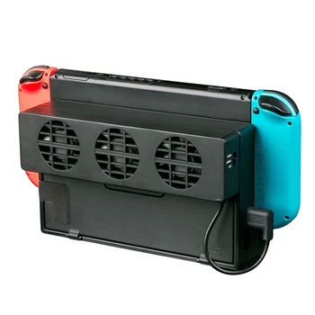 Ventilador de refrigeração para a Nintendo Mudar NS Suporte Original Jogo de Console Dock Refrigerador com 3-Ventilador USB Ventilador de Refrigeração para Nintend NS NX