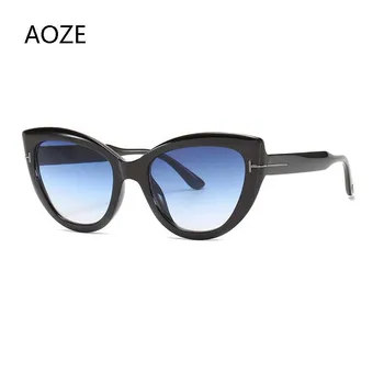 2020 Moda de Nova Marca de Luxo da Designer Tom Óculos estilo Olho de Gato Mulheres de grandes dimensões Moldura Vintage, Óculos de Sol oculos de sol UV400