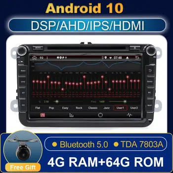 Bosion Android De 10 leitor de DVD do Carro GPS de Navegação de Rádio de Carro Para Volkswag/Golf/Tiguan/Skoda/Seat/Altea/Skoda wi-Fi Bluetooth RDS DSP