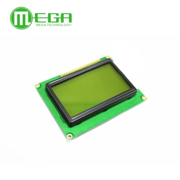 1PCS LCD 12864 128x64 Pontos Gráfico Amarelo Verde Cor da luz de fundo do Display LCD Shield 5.0 V Circuitos Integrados