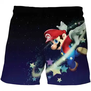 Mais recente Harajuku Clássicos jogos do Super Mario filho Meninos e meninas de shorts Super Smash Bros 3D shorts hip hop shorts street wear