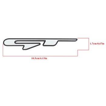 3D Estéreo Estilo Carro Adesivo GT Line Letras Emblema Emblema da Guarnição Para o Peugeot 308 508 4008 3008 207 607 Traseira do Tronco Fender Adesivos