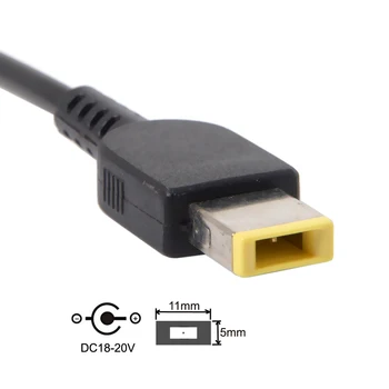 CY USB-USB C 3.1 Tipo C para o Retângulo 11.0*5.0 mm Plugue de Alimentação PD Emulador Disparador de Cabo de Carga para o Lenovo ThinkPad X1 Carbon